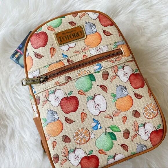 Loungefly Studio Ghibli Totoro Fruits Backpack 🍎 🍊 - Picture 1 of 4